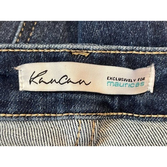 KanCan Womens Jeans Skinny Leg Raw Hem Stretch Distressed Mid Rise Blue Size 26 - Picture 8 of 10